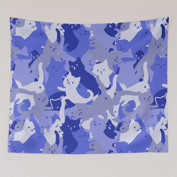 Item preview, Camouflage Blue Cat Army by Tobe Fonseca designed and sold by Tobe Fonseca®.