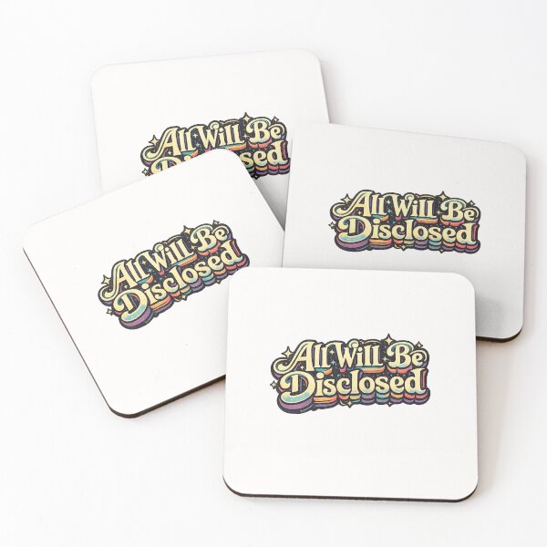 Item preview, All Will Be Disclosed Retro Typography Disclosure Day Quote designed and sold by Places On Earth.