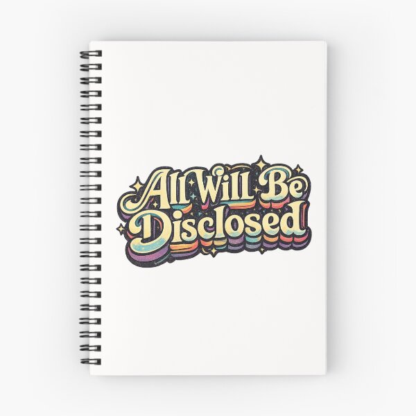 Item preview, All Will Be Disclosed Retro Typography Disclosure Day Quote designed and sold by Places On Earth.