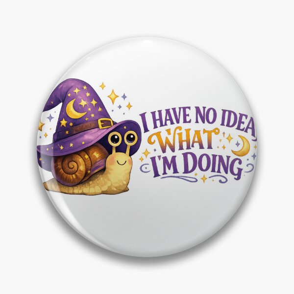 Item preview, I Have No Idea What I Am Doing Wizard Snail Magic designed and sold by Retro Mood Co.