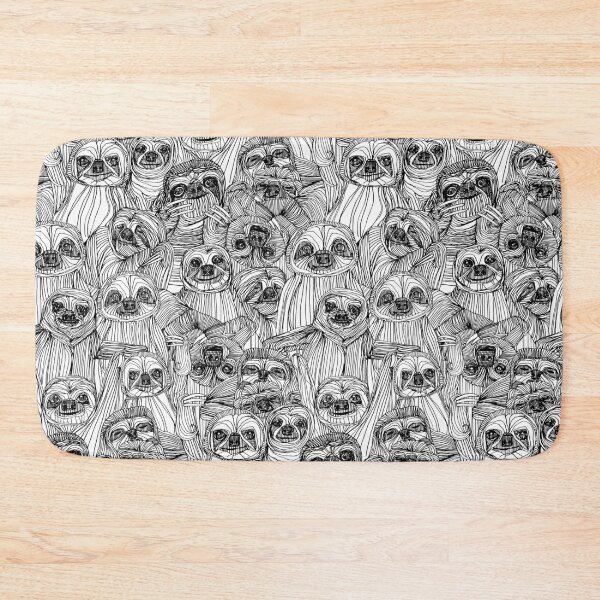 Item preview, just sloths black white designed and sold by scrummy.