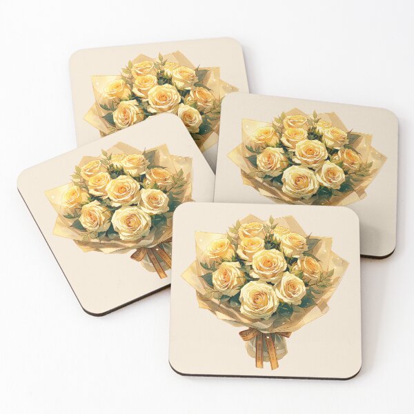 Artikelvorschau, Strauß gelber Rosen entworfen und verkauft von sakurashorty.