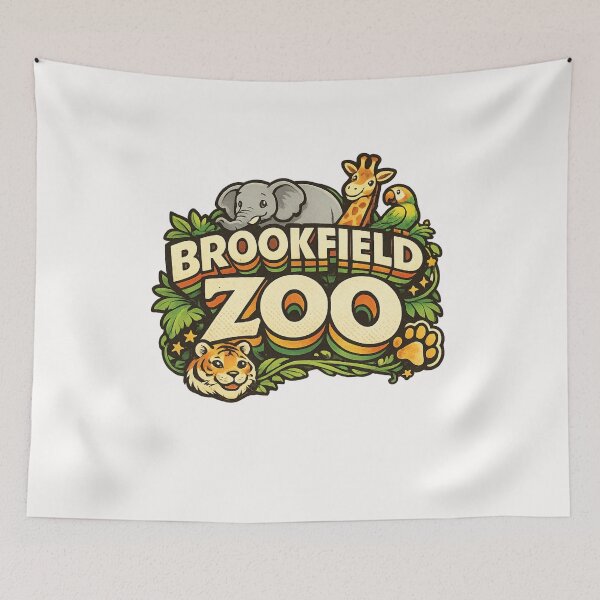 Item preview, Brookfield Zoo Chicago Illinois Family Attraction Cook County Wildlife Destination designed and sold by Places On Earth.