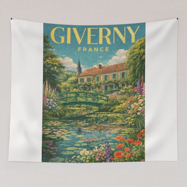 Item preview, Giverny France Monet Garden Normandy Seine River Impressionist Landscape designed and sold by Places On Earth.