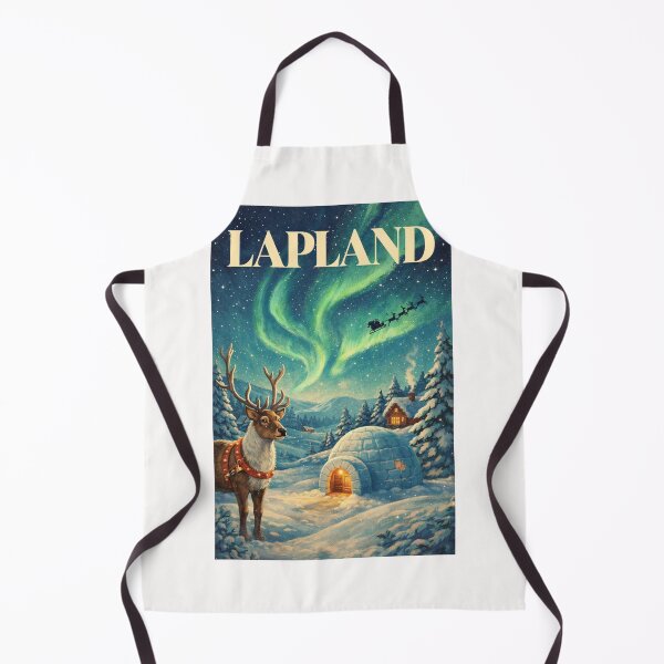Item preview, Lapland Finland Arctic Circle Aurora Borealis Rovaniemi Winter Wonderland designed and sold by Places On Earth.