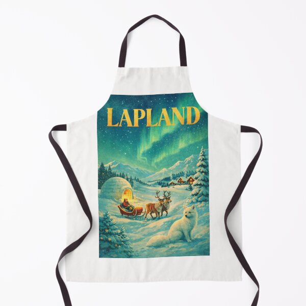 Item preview, Lapland Arctic Finland Northern Lights Rovaniemi Santa Claus Village Landscape designed and sold by Places On Earth.
