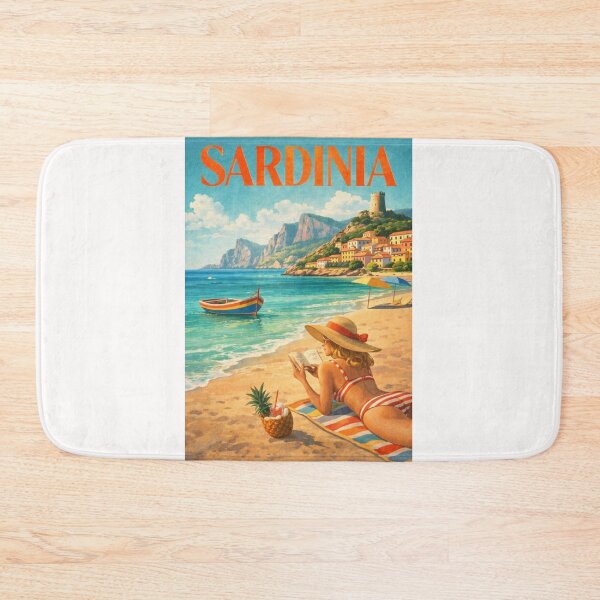 Item preview, Sardinia Italy Mediterranean Coastline Cala Goloritzé Baunei Ogliastra Seaside Village designed and sold by Places On Earth.