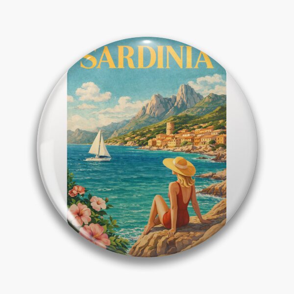 Item preview, Sardinia Italy Coastal Village Cala Gonone Gulf of Orosei Mediterranean Landscape designed and sold by Places On Earth.