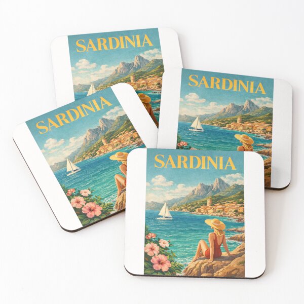 Item preview, Sardinia Italy Coastal Village Cala Gonone Gulf of Orosei Mediterranean Landscape designed and sold by Places On Earth.