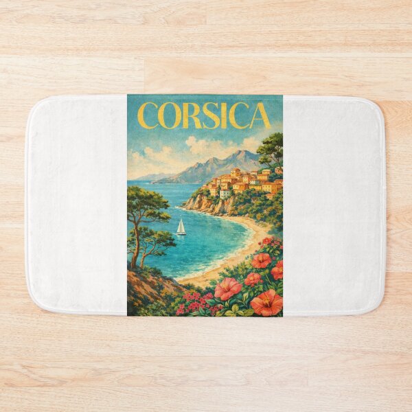 Item preview, Corsica France Mediterranean Coast Calvi Balagne Haute Corse Seaside Village designed and sold by Places On Earth.