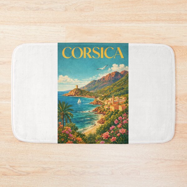 Item preview, Corsica France Coastal Road Cap Corse Bastia Mediterranean Scenic Village designed and sold by Places On Earth.