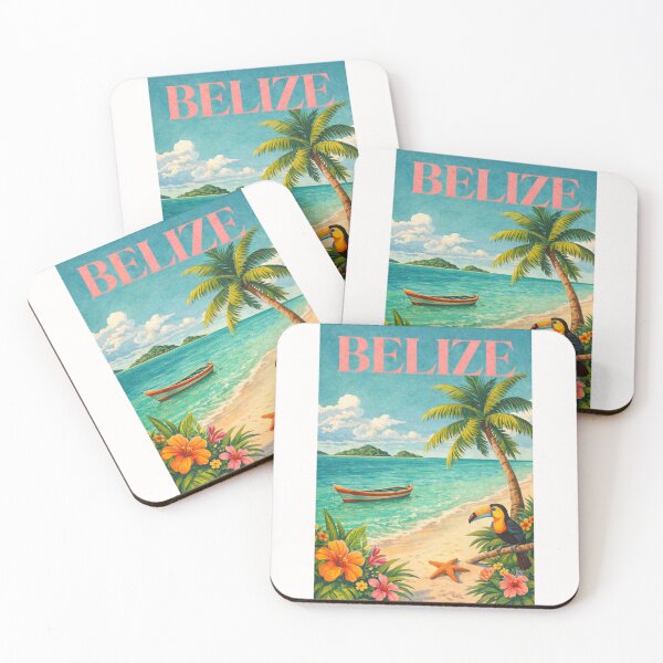 Item preview, Belize Caribbean Coast Ambergris Caye San Pedro Barrier Reef Tropical Beach designed and sold by Places On Earth.
