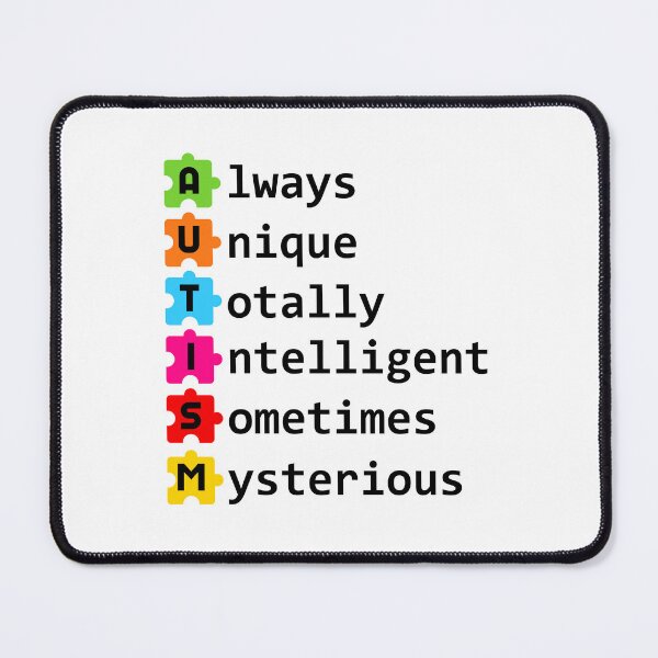 Item preview, Always Unique Totally Intelligent Autism Awareness Abbreviation designed and sold by gunaone-design.