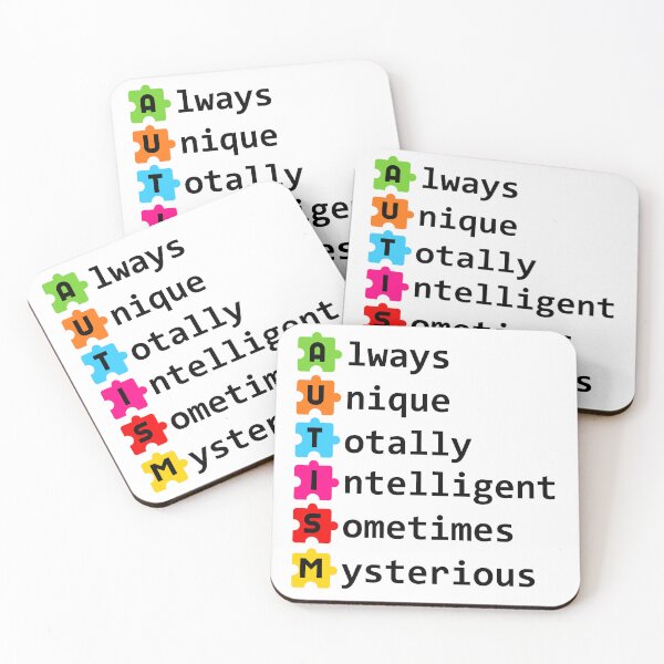 Item preview, Always Unique Totally Intelligent Autism Awareness Abbreviation designed and sold by gunaone-design.