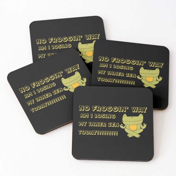 Item preview, No Frogging Way Funny Frpg Humour Yoga Zen Pose designed and sold by Imemewell.