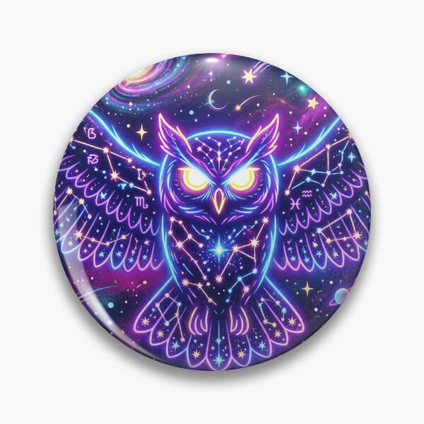 Artikelvorschau, Neon Owl Constellation entworfen und verkauft von QuirkyCosmos.