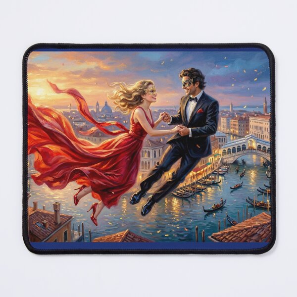 Item preview, Masked lovers in Venice. designed and sold by Natalia-Vlad.