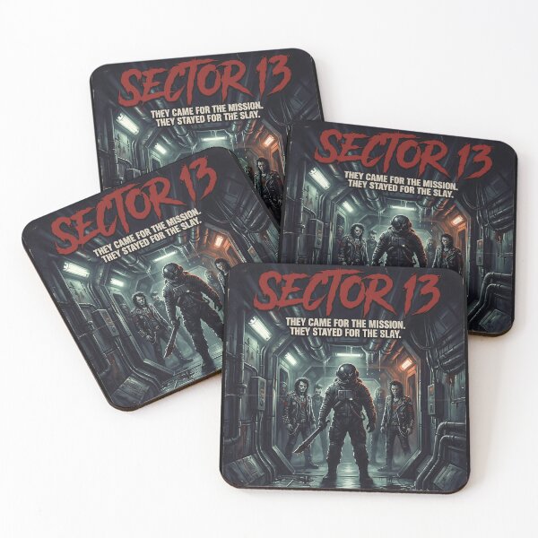 Item preview, Sector 13 Retro 80s Sci-Fi Horror Movie Poster Gritty Aesthetic designed and sold by OUTPOST-31.