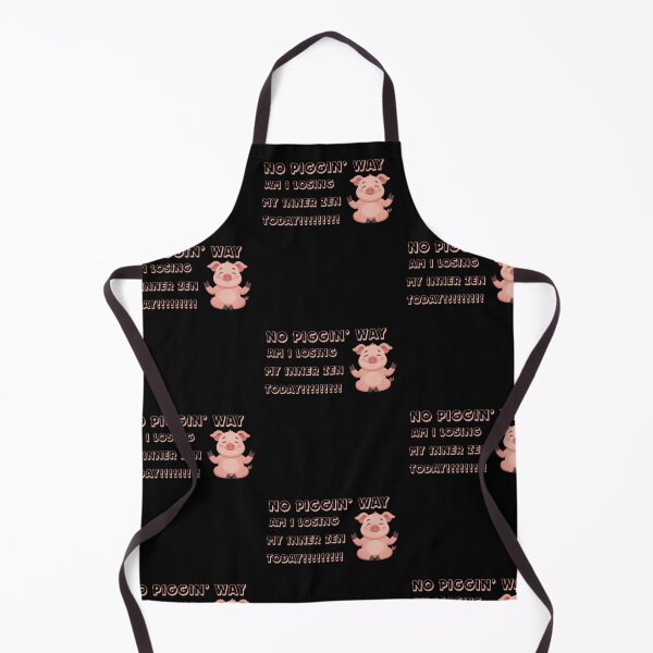 Item preview, No Piggin Way Pig Humour, funny pig zen yoga pose designed and sold by Imemewell.