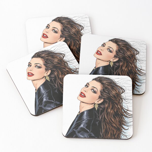 Item preview, Anne Hathaway from The Devil Wears Prada 2 with her hair blowing in the wind (fan art) designed and sold by PopCultureAndStuff.
