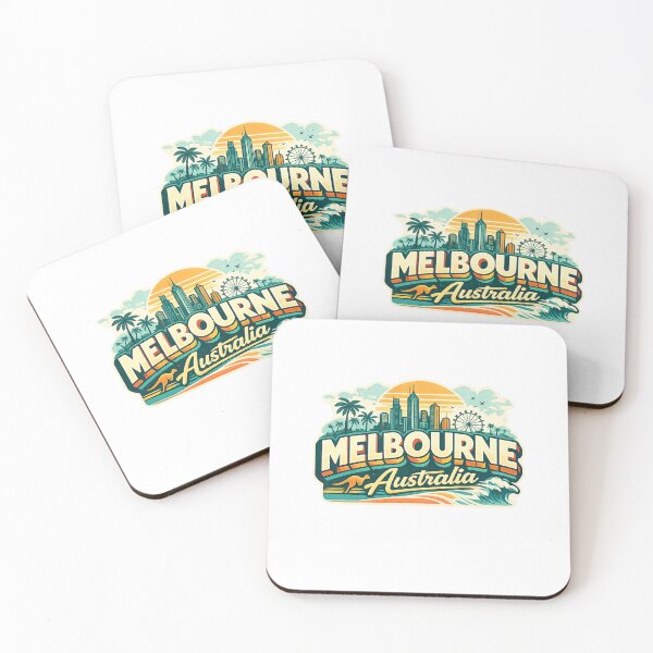 Item preview, Melbourne Australia Skyline Yarra River Flinders Street Federation Square Victoria Cityscape designed and sold by Aryabek.