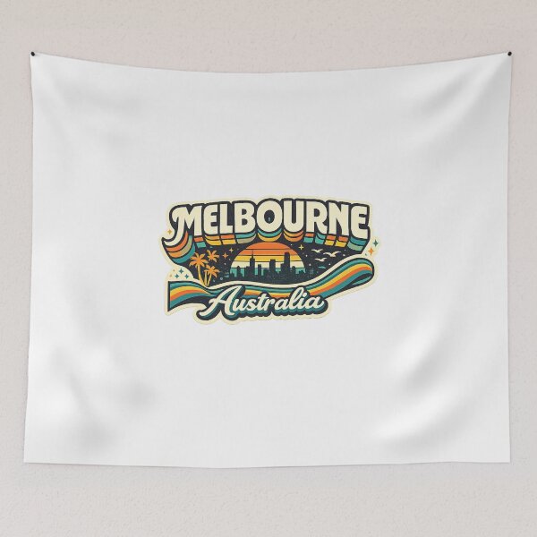 Item preview, Melbourne Australia City Skyline Port Phillip Bay St Kilda Yarra River Urban Landscape designed and sold by Aryabek.