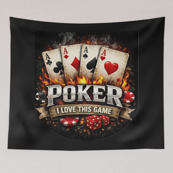 Item preview, Poker Fire  I Love This Game | Aces & Casino Style Design designed and sold by MWSailingClub.