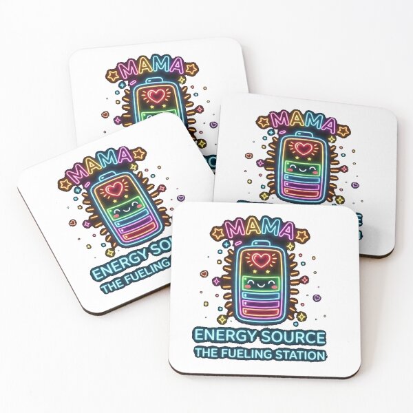 Item preview, Mama Energy Source - Neon Mother's Day Battery Design designed and sold by Mossypixels.