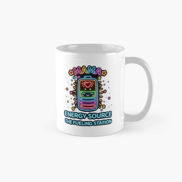 Item preview, Mama Energy Source - Neon Mother's Day Battery Design designed and sold by Mossypixels.