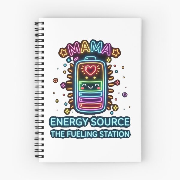 Item preview, Mama Energy Source - Neon Mother's Day Battery Design designed and sold by Mossypixels.