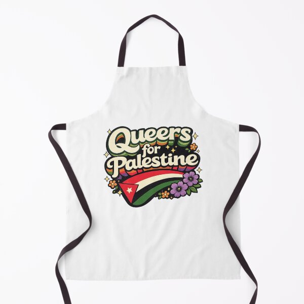 Item preview, Queers for Palestine Floral Solidarity LGBTQ Rights Gaza West Bank Unity Message designed and sold by Aryabek.