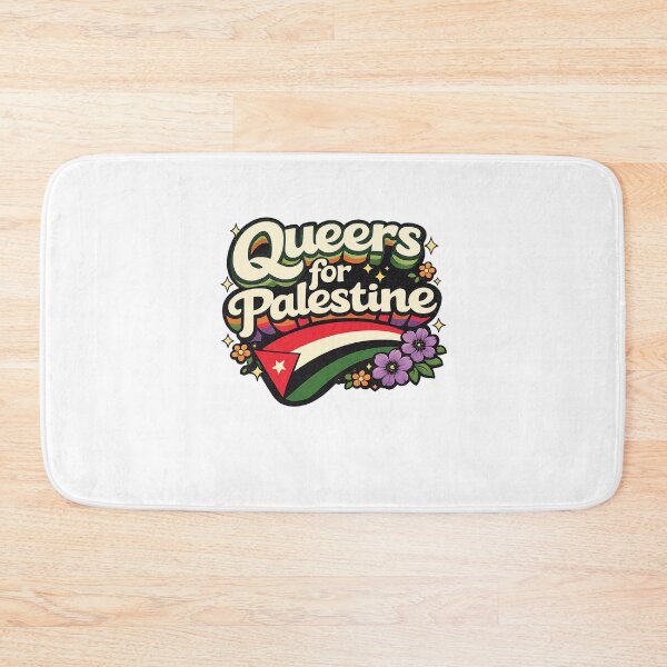 Item preview, Queers for Palestine Floral Solidarity LGBTQ Rights Gaza West Bank Unity Message designed and sold by Aryabek.