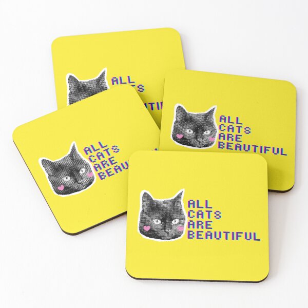 Item preview, All Cats Are Beautiful on Yellow <3 designed and sold by AnimaliaStar.