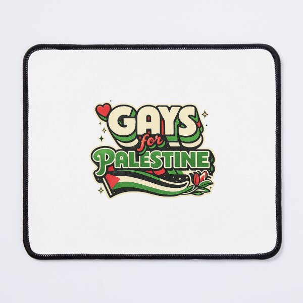 Item preview, Gays for Palestine Retro Typography LGBTQ Unity Gaza Strip West Bank Advocacy designed and sold by Aryabek.