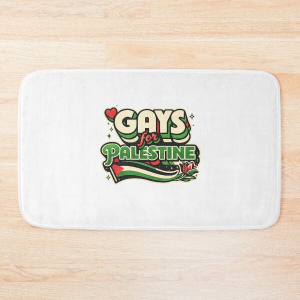 Item preview, Gays for Palestine Retro Typography LGBTQ Unity Gaza Strip West Bank Advocacy designed and sold by Aryabek.