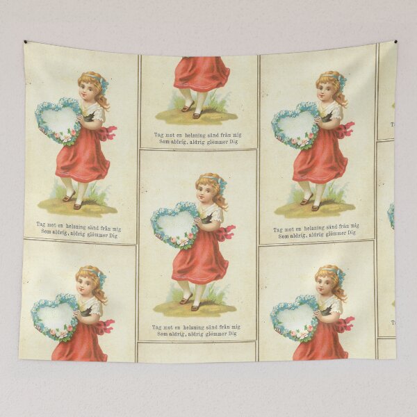 Item preview, Victorian Artwork: Girl with A Flowerheart - Wearable Fashion designed and sold by EmerentiaSkoog.