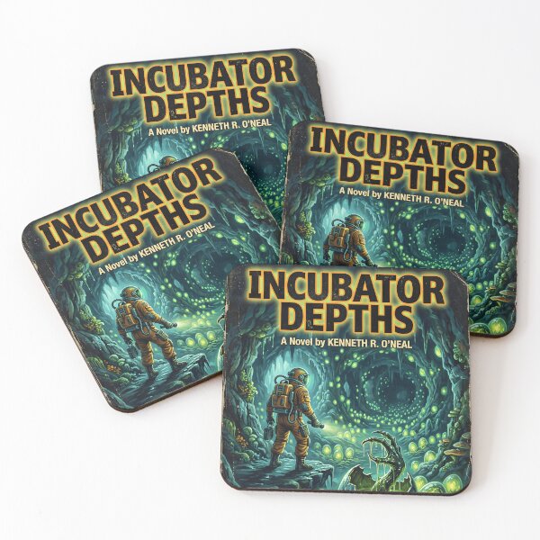 Item preview, Incubator Depths Retro 80s Sci-Fi Horror Pulp Book Cover Aesthetic designed and sold by OUTPOST-31.