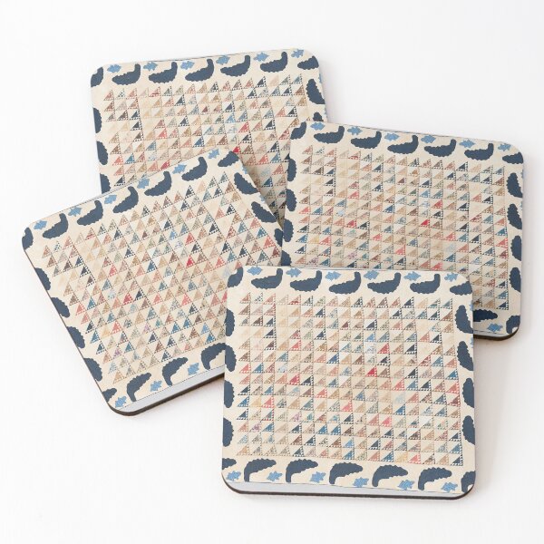 Item preview, Vintage Echoing Triangles Quilt designed and sold by AnimaliaStar.
