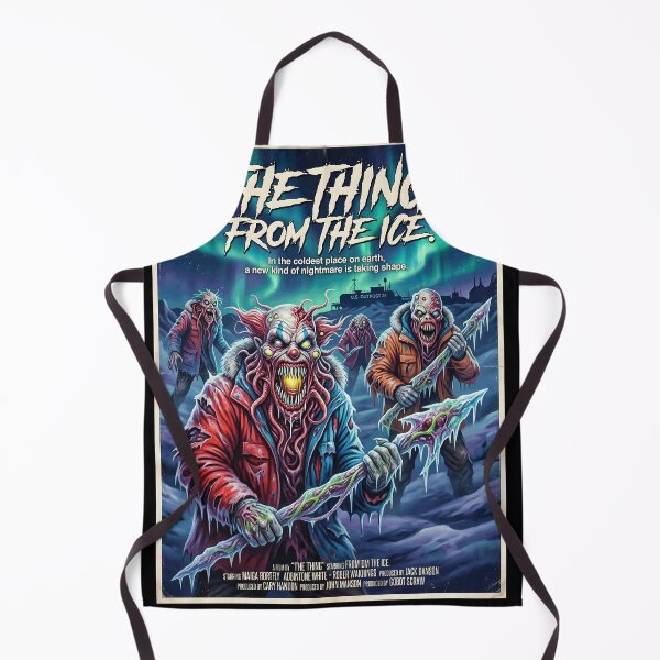Item preview, The Thing From The Ice Retro 80s Alien Clown Horror Movie Poster designed and sold by OUTPOST-31.
