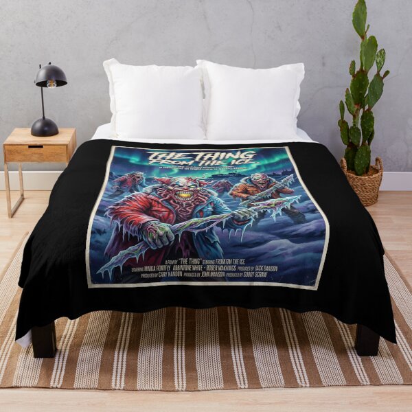 Item preview, The Thing From The Ice Retro 80s Alien Clown Horror Movie Poster designed and sold by OUTPOST-31.