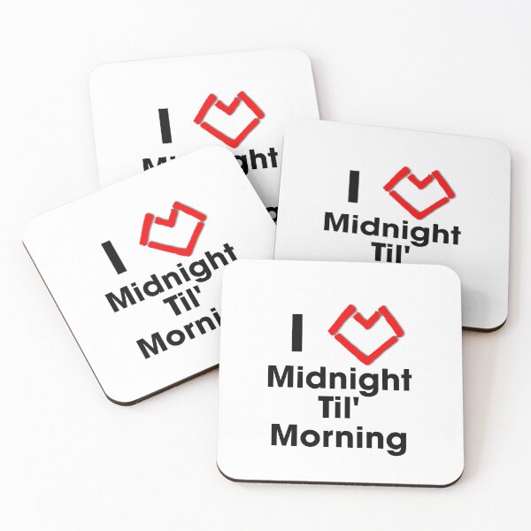 Item preview, I love midnight til morning (midnighter heart)  designed and sold by Gabriella  Goldberg.