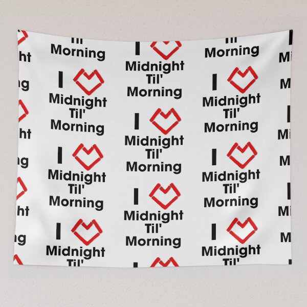 Item preview, I love midnight til morning (midnighter heart)  designed and sold by Gabriella  Goldberg.