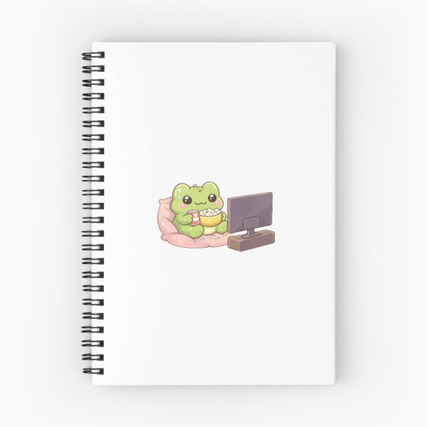 Item preview, Kawaii Frog Watching Series “Just One More Episode” | Cute Cozy Frog designed and sold by AidaAviles.