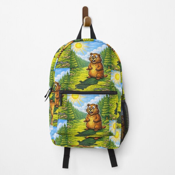 Item preview, The Groundhog sees his shadow in the forest designed and sold by The Art Queen Of Michigan .