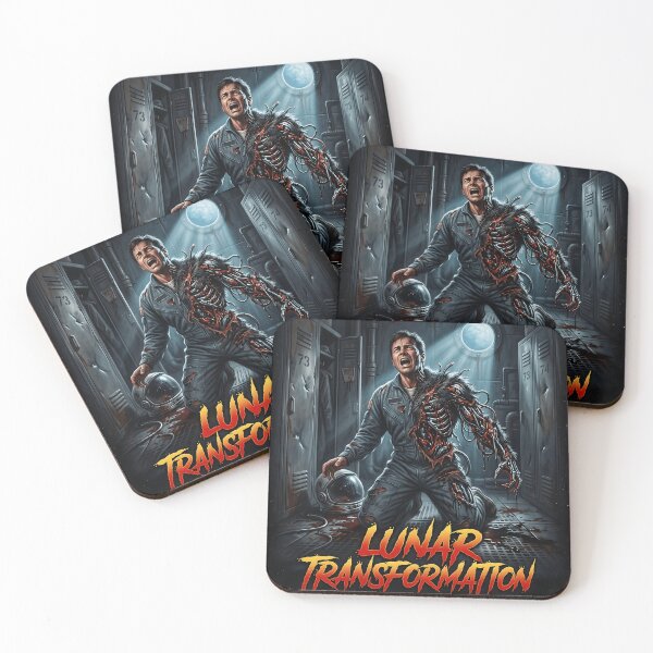 Item preview, Lunar Transformation Retro 80s Horror Movie Poster Werewolf Astronaut Sci-Fi Gore designed and sold by OUTPOST-31.