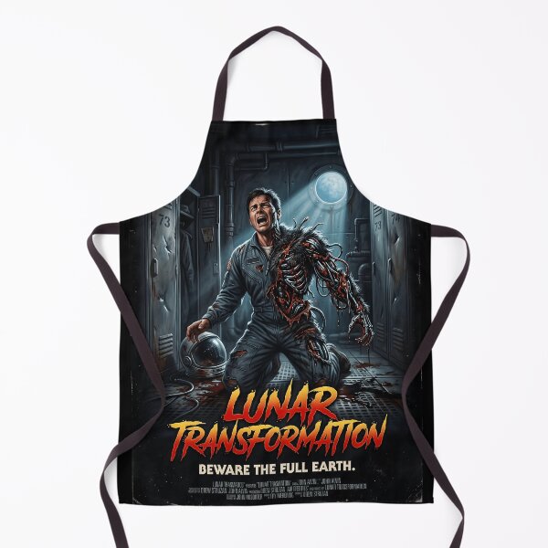 Item preview, Lunar Transformation Retro 80s Horror Movie Poster Werewolf Astronaut Sci-Fi Gore designed and sold by OUTPOST-31.