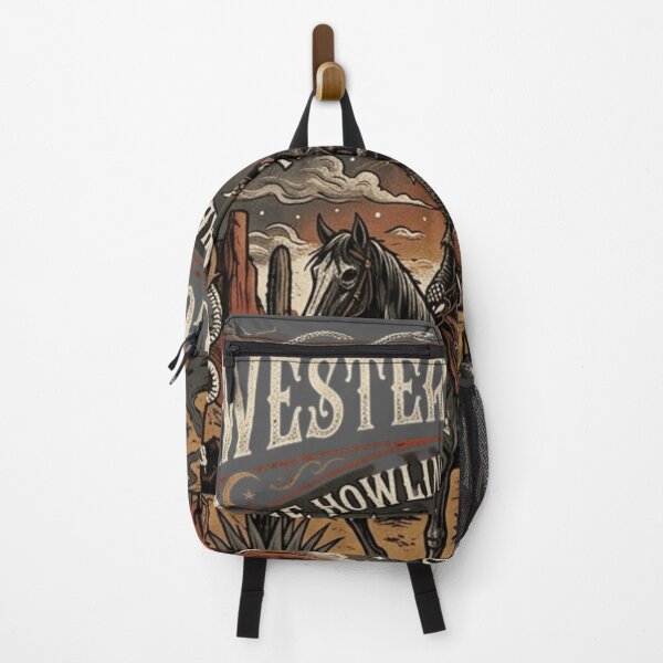 Item preview, Western Gothic Skeleton Cowboy: The Howling of the Dust Desert Nocturne designed and sold by FarDesign.
