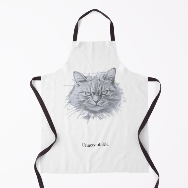 Item preview, Unacceptable Cat – Minimalist Funny Cat Design designed and sold by Refinedpaws.