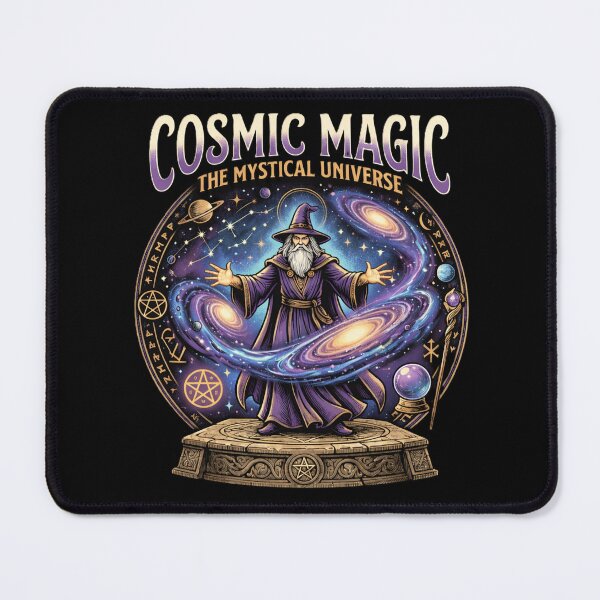 Item preview, Cosmic Magic Wizard – Mystical Universe Fantasy Design designed and sold by DogLord.