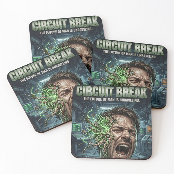 Item preview, Circuit Break Retro 80s Cyberpunk Horror Movie Poster Sci-Fi Body Horror designed and sold by OUTPOST-31.